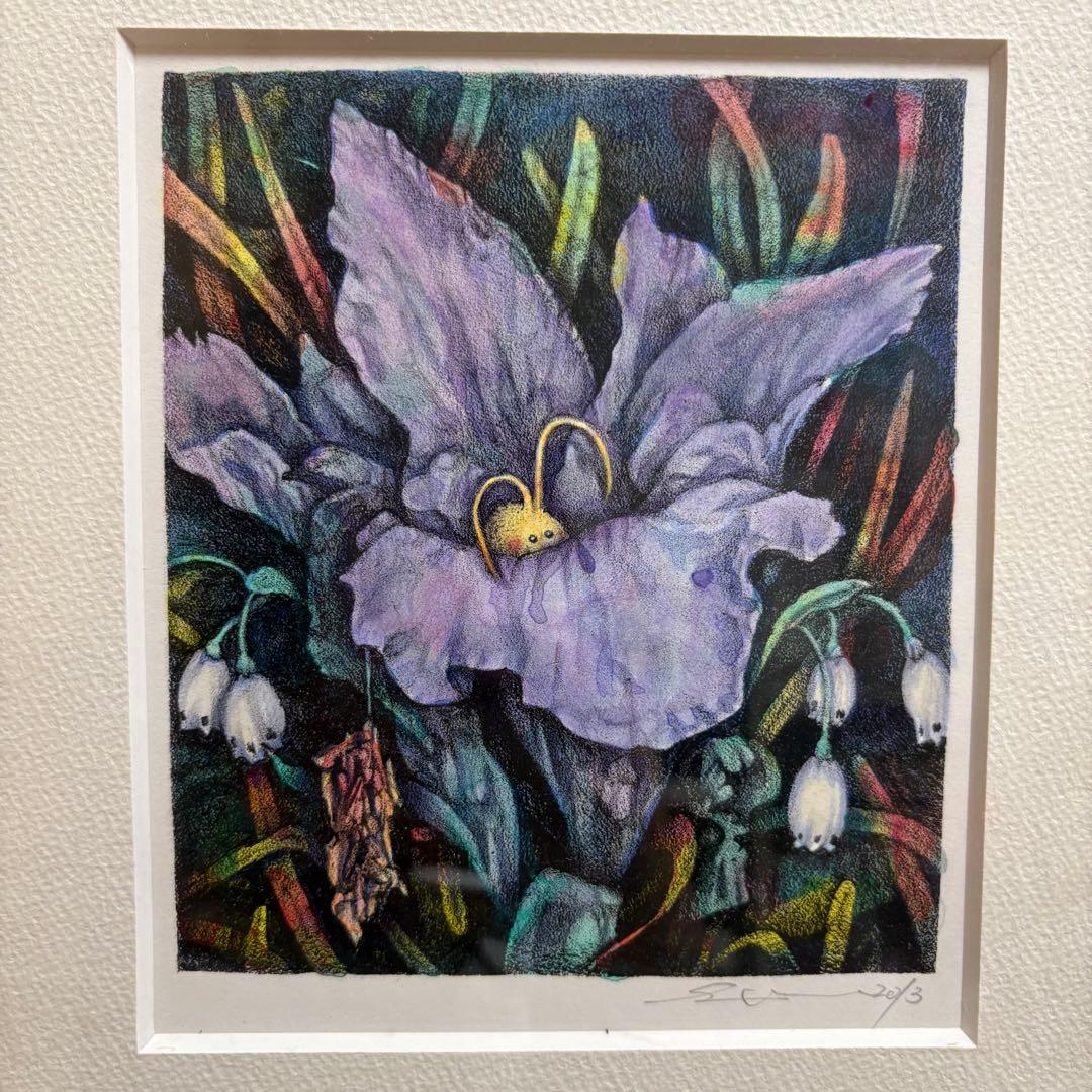 妖精 フェアリー ペンシルアート カラー 絵画 アート 花 フラワー 伊藤忠