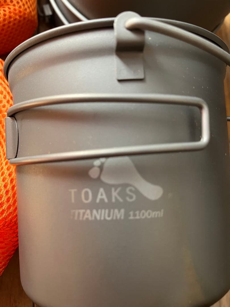 トークス ウッドバーニングストーブ と1600 と1100チタンポットのセット