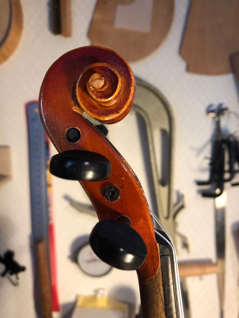 【訳あり特価.駒&魂柱調整済】鈴木分数バイオリンNo200 1/8 1980