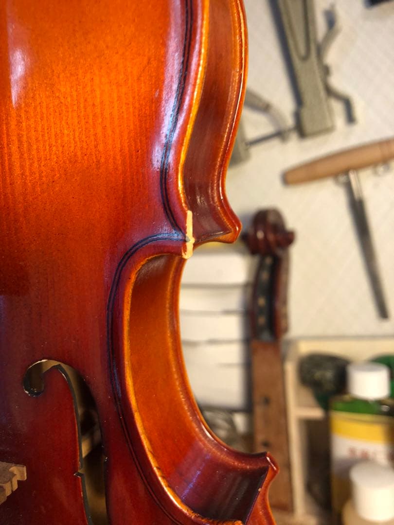 【訳あり特価.駒&魂柱調整済】鈴木分数バイオリンNo200 1/8 1980