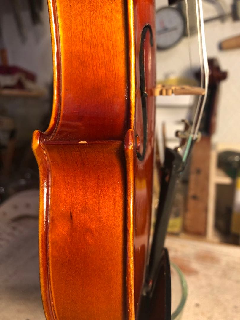 【訳あり特価.駒&魂柱調整済】鈴木分数バイオリンNo200 1/8 1980