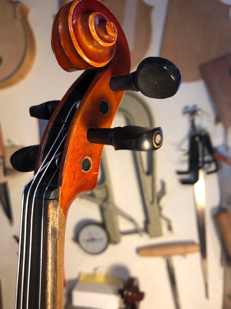 【訳あり特価.駒&魂柱調整済】鈴木分数バイオリンNo200 1/8 1980