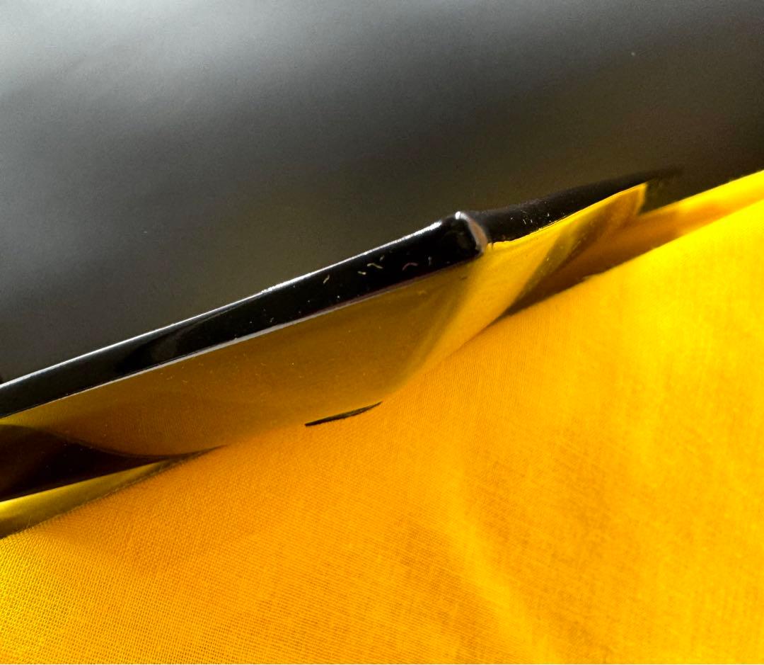 089輪島塗　三谷吾一作　千羽鶴沈金　卓上膳　5枚セット　未使用品　共箱　共布