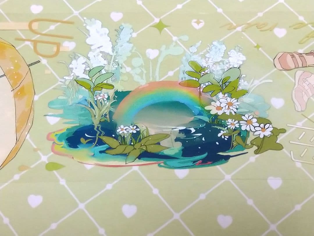 J1103＃小黄雨披(PET)703工作室切り売り海外人物マステ女の子