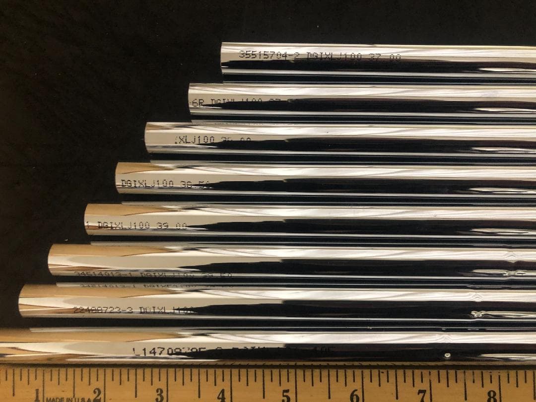 456　D/G　X100/アイアン用シャフト/8本セット