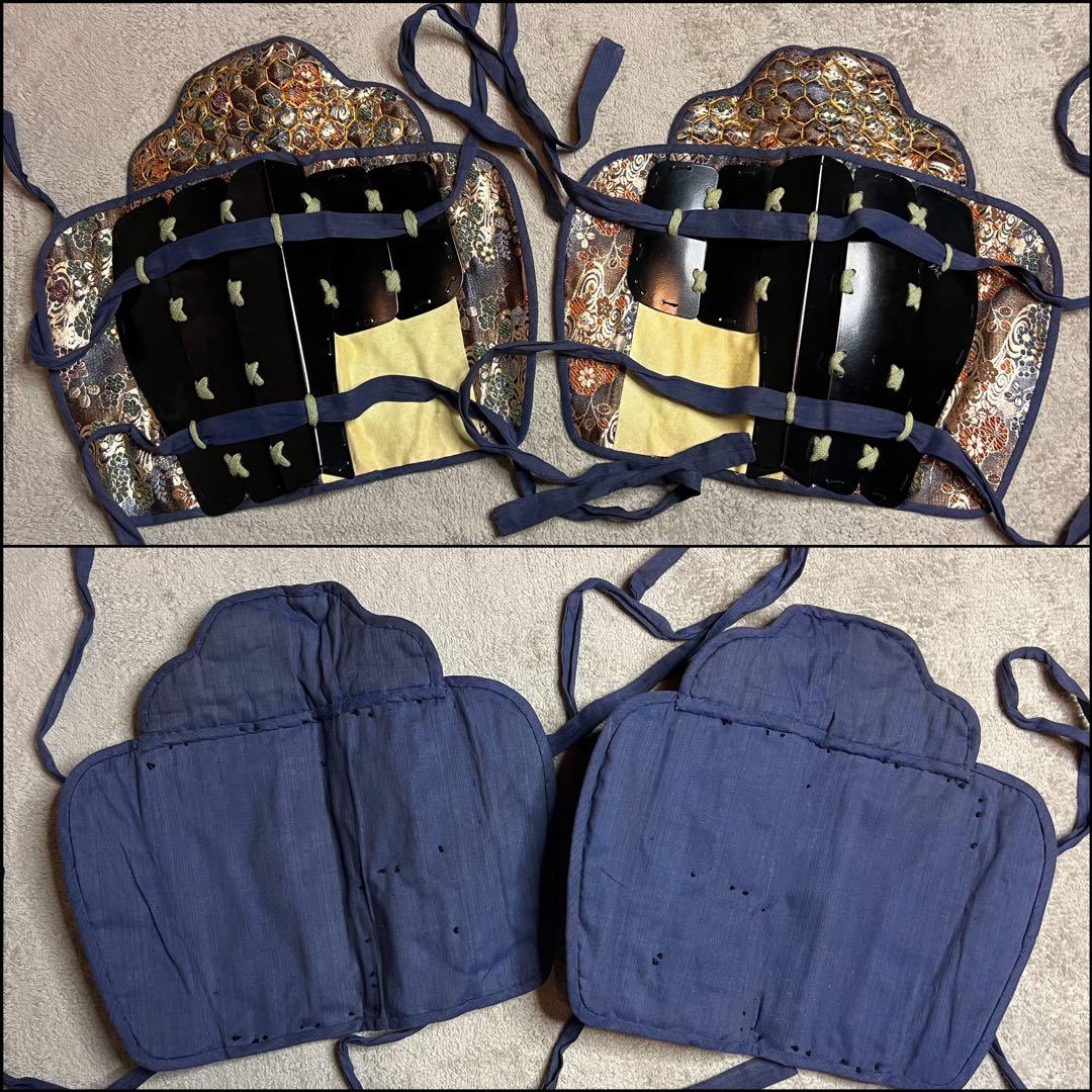 【希少•未着用】萌黄色（緑）縅糸 鉄地黒胴当世具足 【甲冑 等身大】 鎧 一式