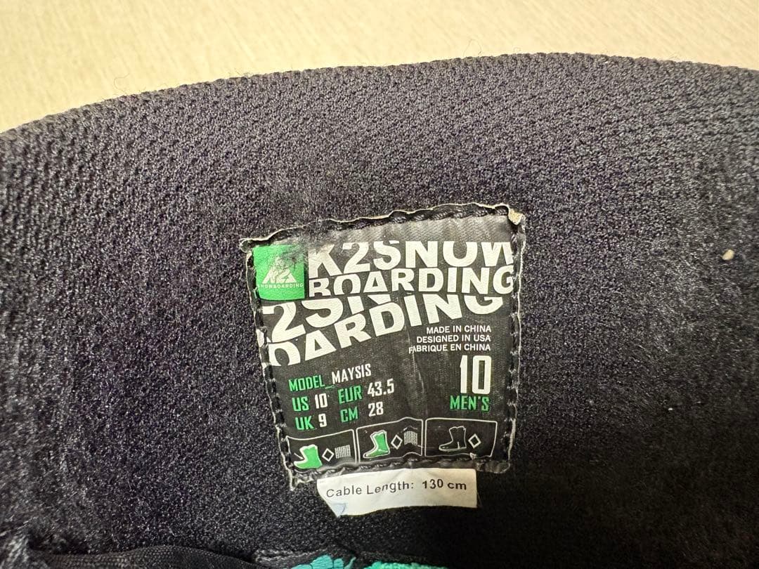 K2 PARKSTARボード K2 FORMULA ビンディング K2 ブーツ白