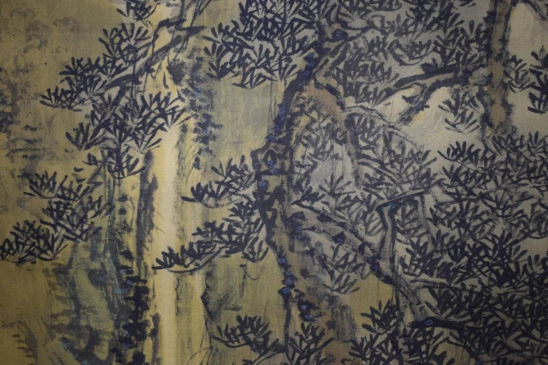 真作/奥谷秋石/蓬莱山図/布袋屋掛軸HG-77