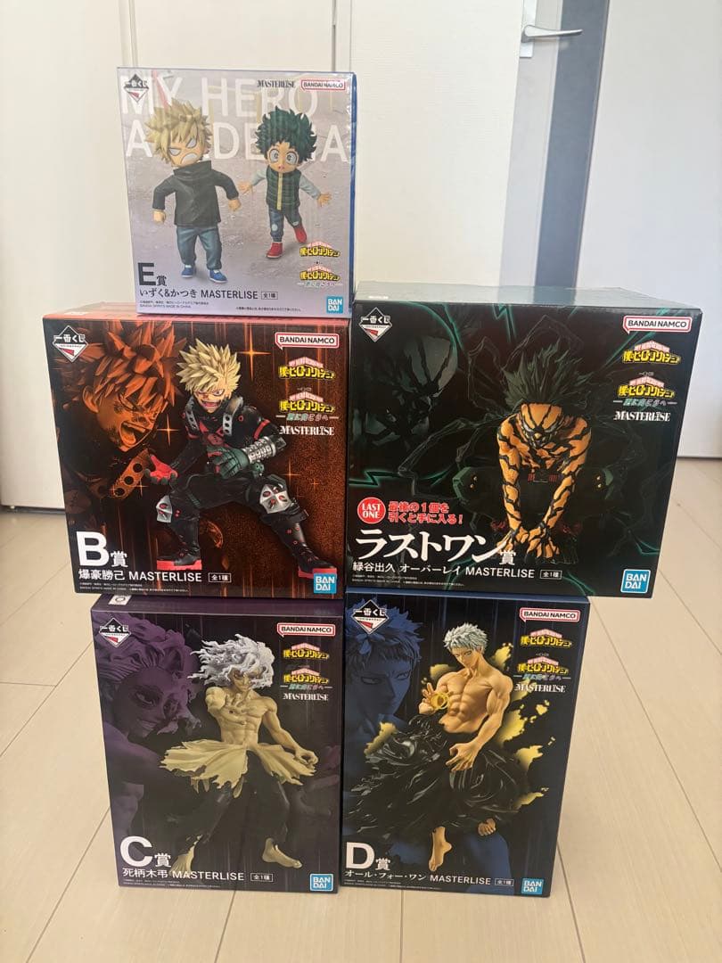 僕のヒーローアカデミア　一番くじ　フィギュア5点　ちょこのっこ6点　下位賞つき