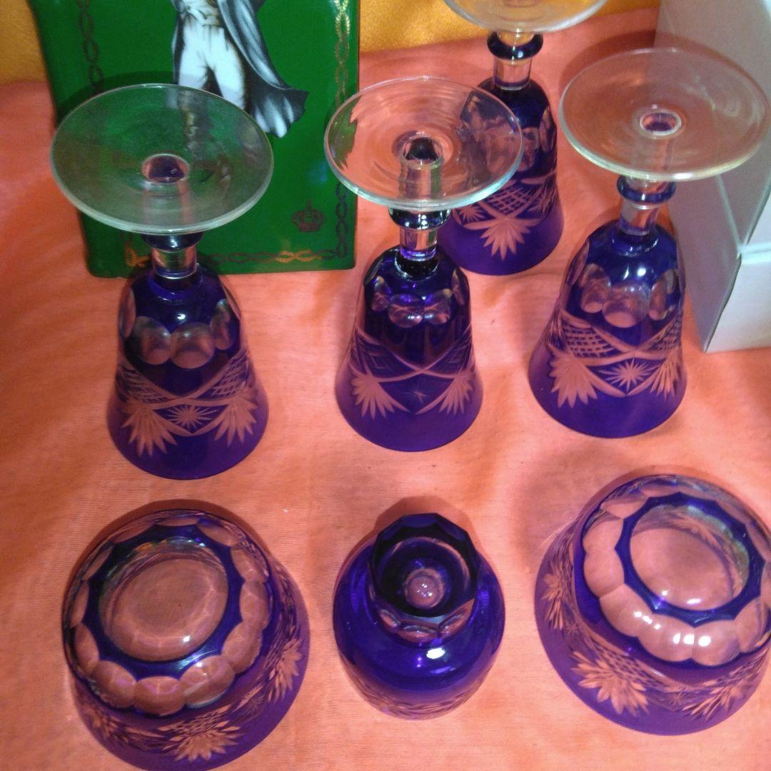 51年前のバルボア～金粉入～リキュール750ml～ナポレオン酒の空瓶～グラス7個