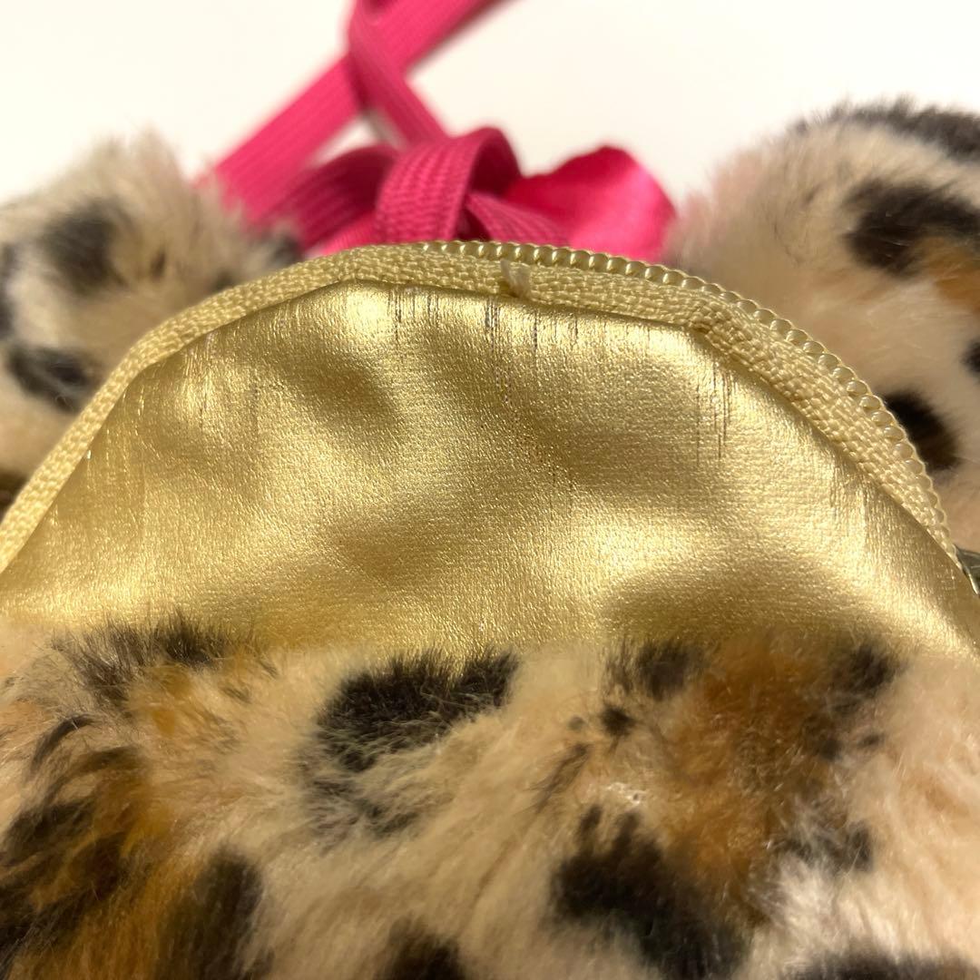 ☆ディズニー☆ミニーマウス　ヒョウ柄カチューシャ&ポシェット