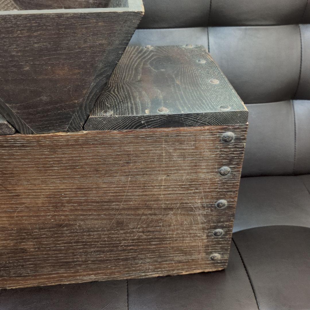 銭函 木製アンティーク雑貨