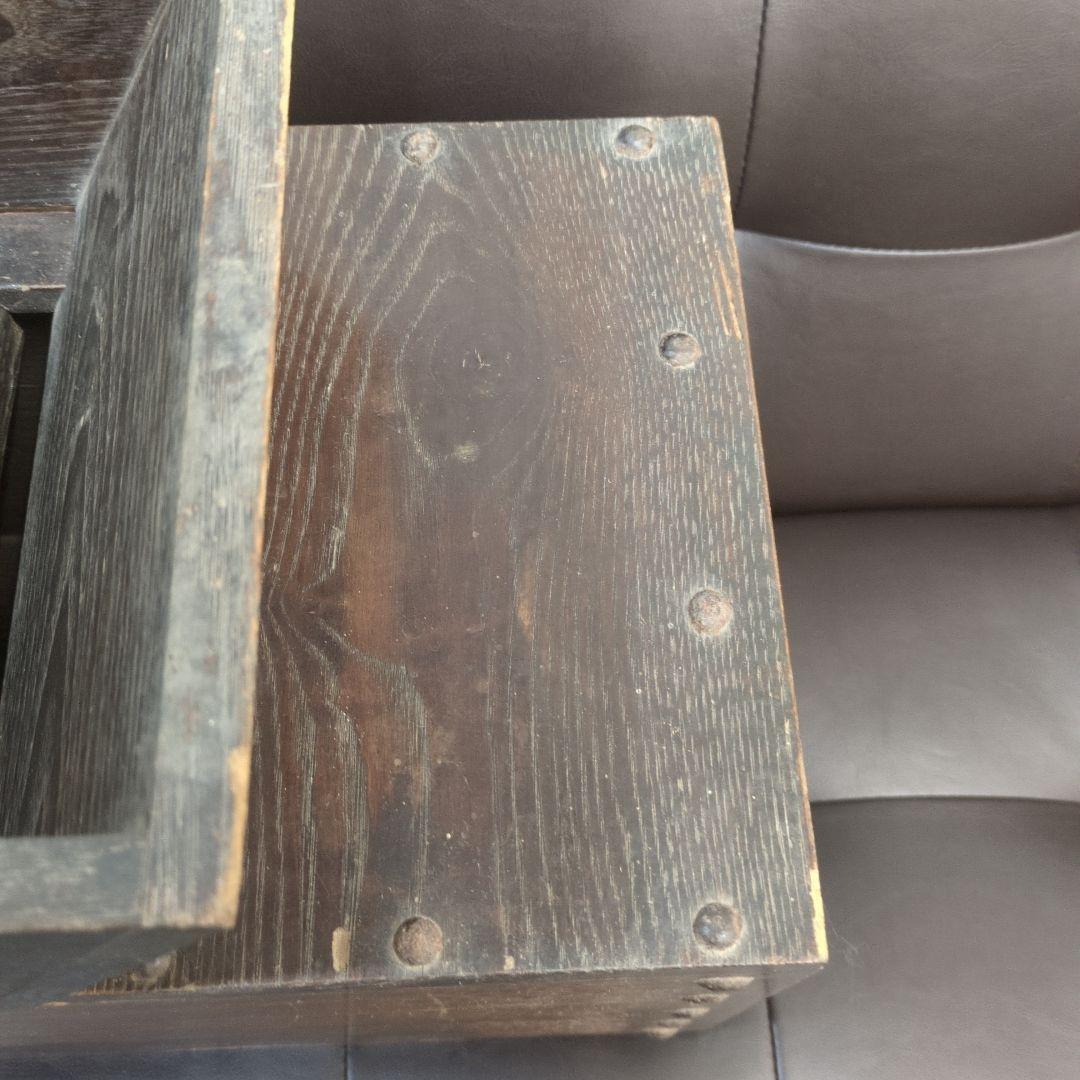 銭函 木製アンティーク雑貨