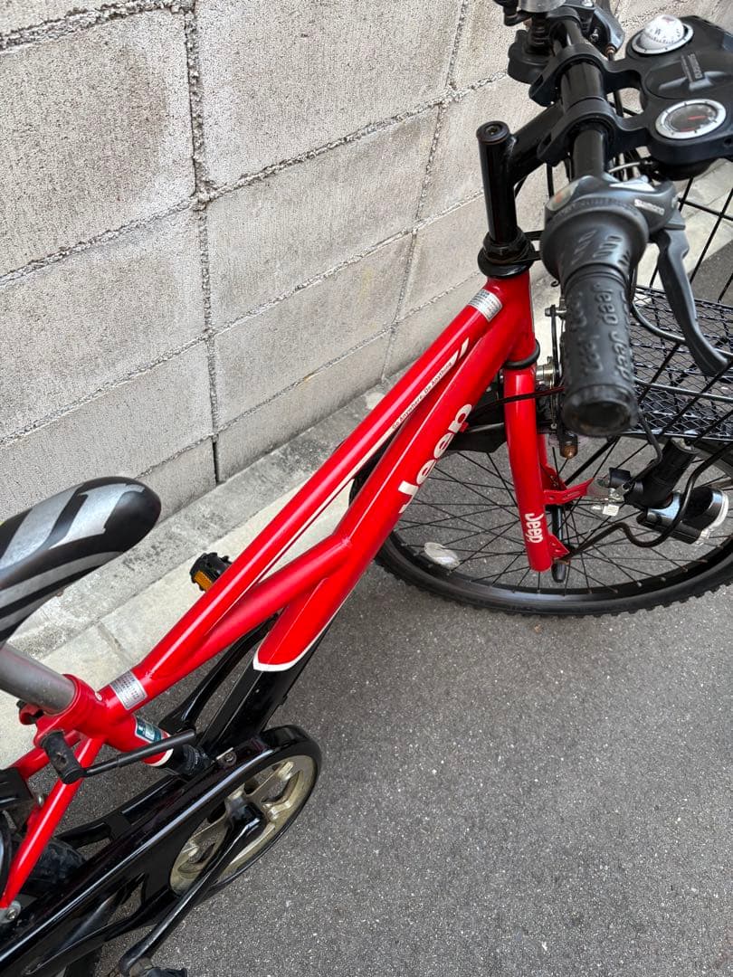 子供車　jeep 赤