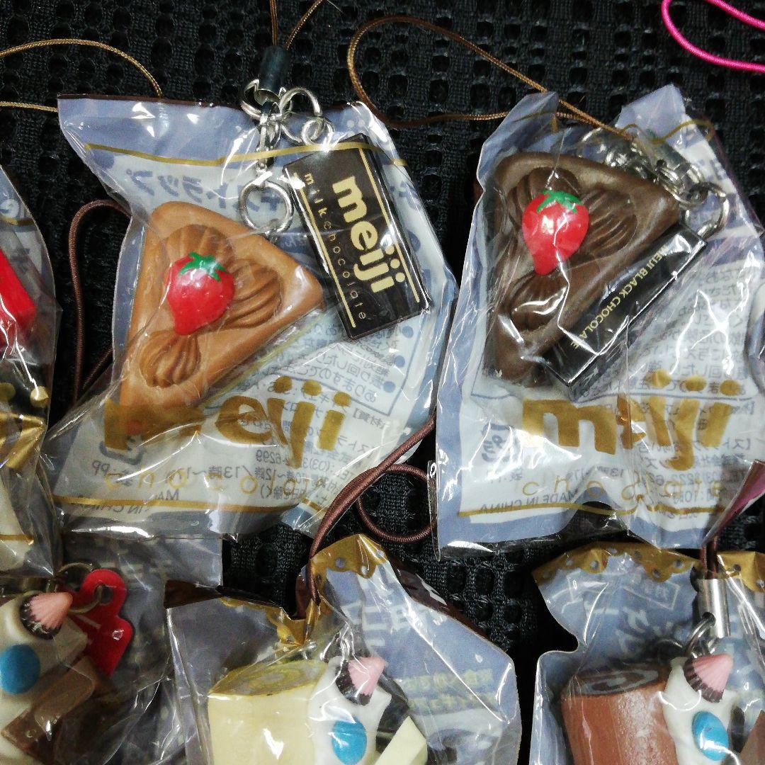 レアmeiji明治森永スイーツデコチョコケーキストラップ非売品