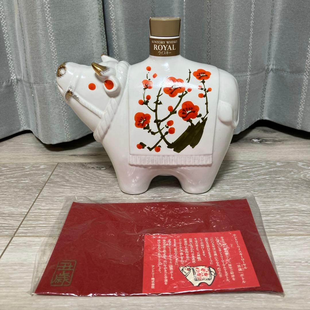限定ボトル サントリーウイスキー ローヤル 干支ボトル 2009年 丑年 未開封