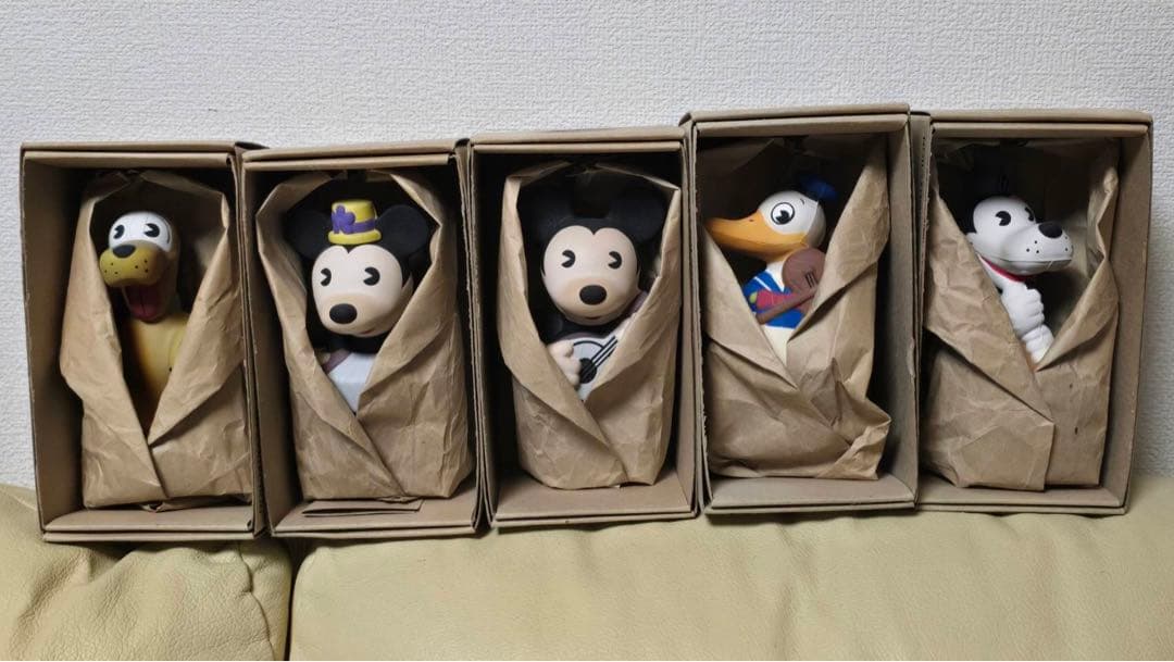 ヤングエポックディズニーレトロフィギュア　スクイーズ　5体セット