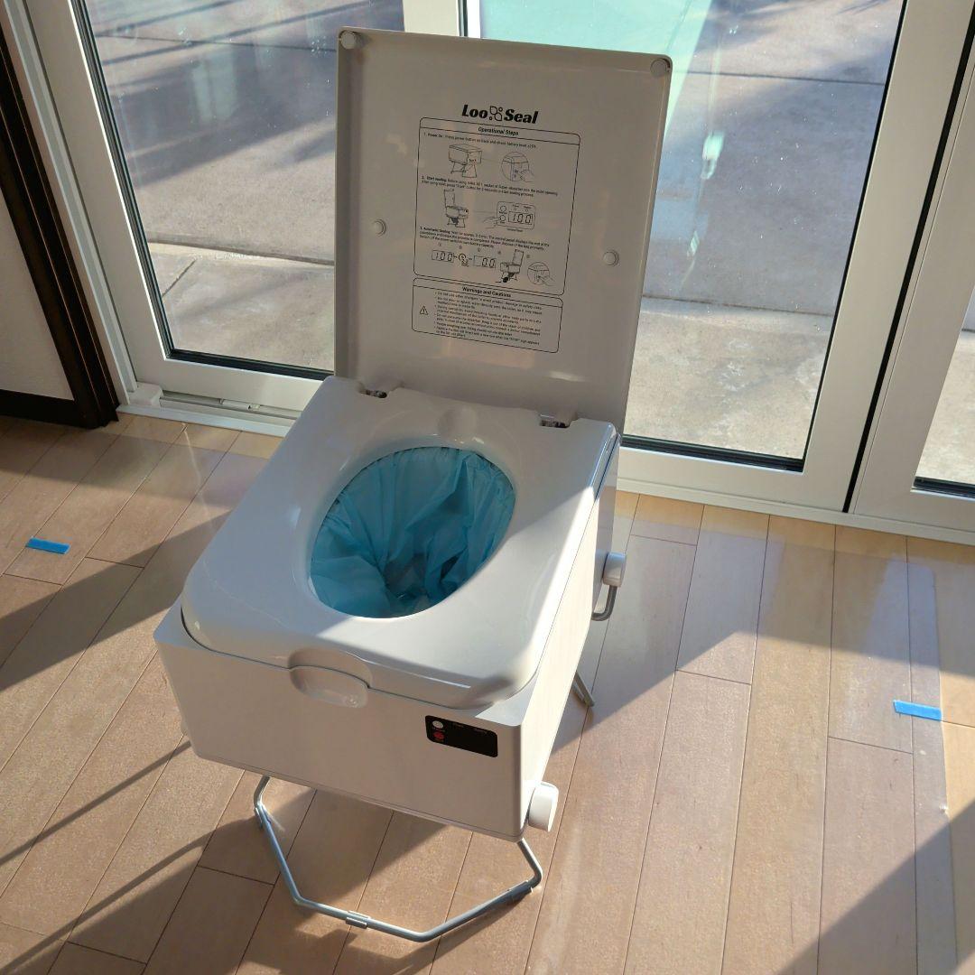 【今週限定セール】ポータブル式トイレ★自動ラップ式トイレ ルーシール ラップポン