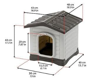 @@ferplast社製 ドッグヴィラ 50 ハウス 犬小屋 屋外 屋内@@19