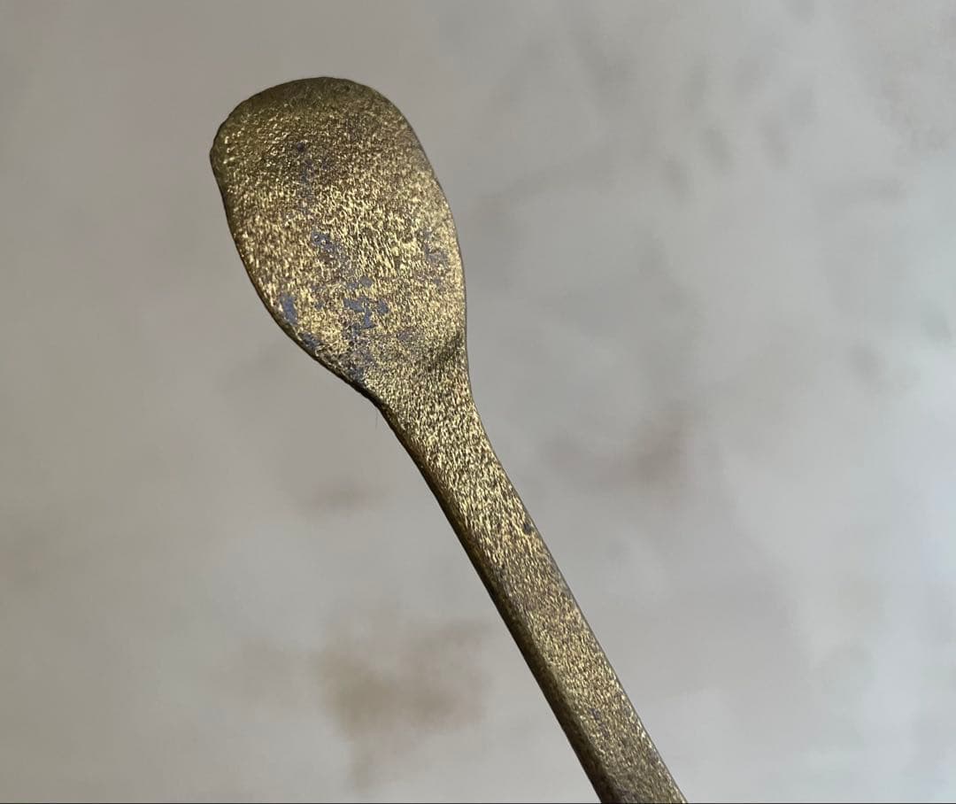 18世紀　真鍮スプーン　ノルマンディー地方　フランス　/カトラリー　アンティーク