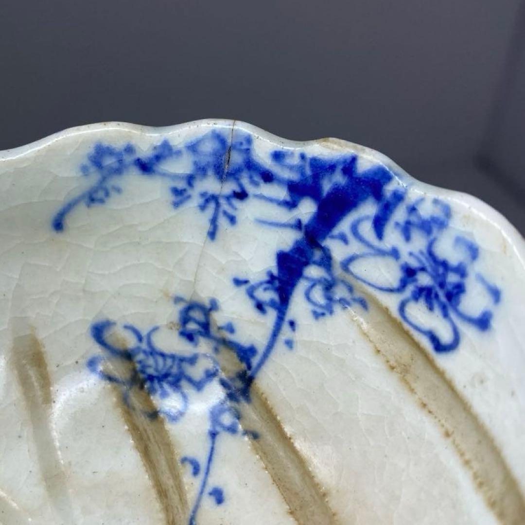 京焼　亀水在銘　染付　湯冷まし　　幅約9.2㎝　東さ8-0120☆2F