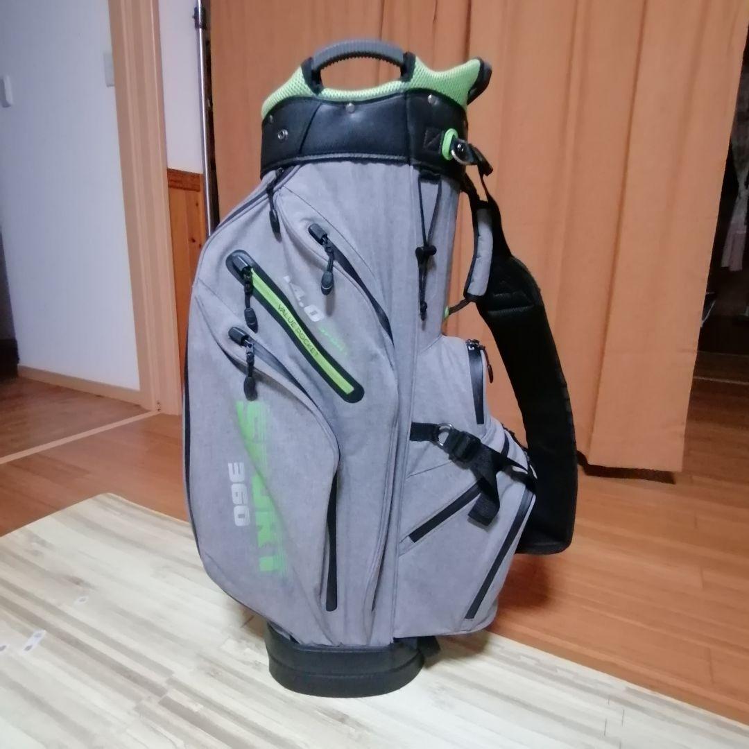 【mocost2000】 BIG MAX キャディバッグ グレー/グリーン