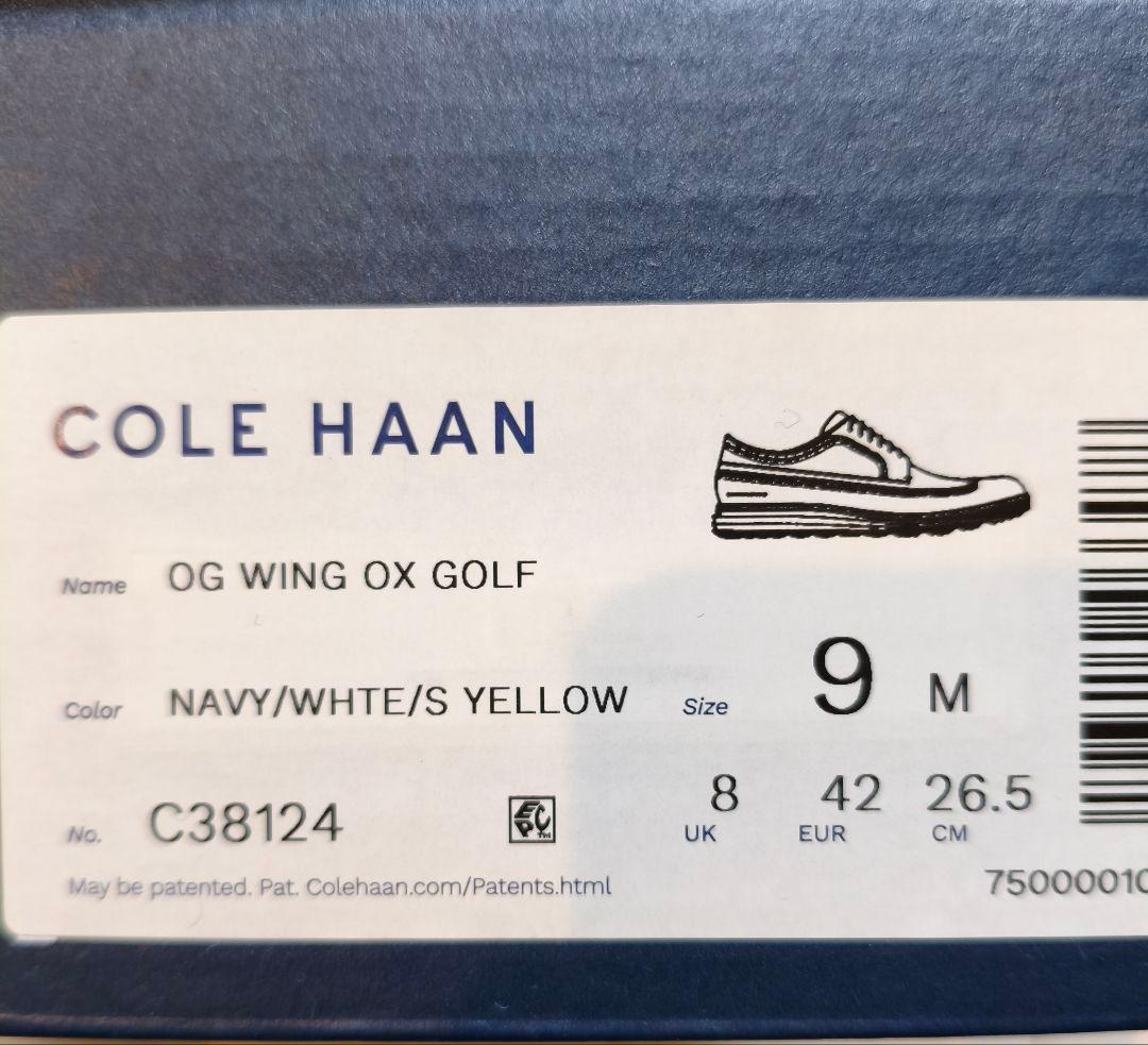 COLE HAAN ゴルフシューズ ホワイト/ネイビー