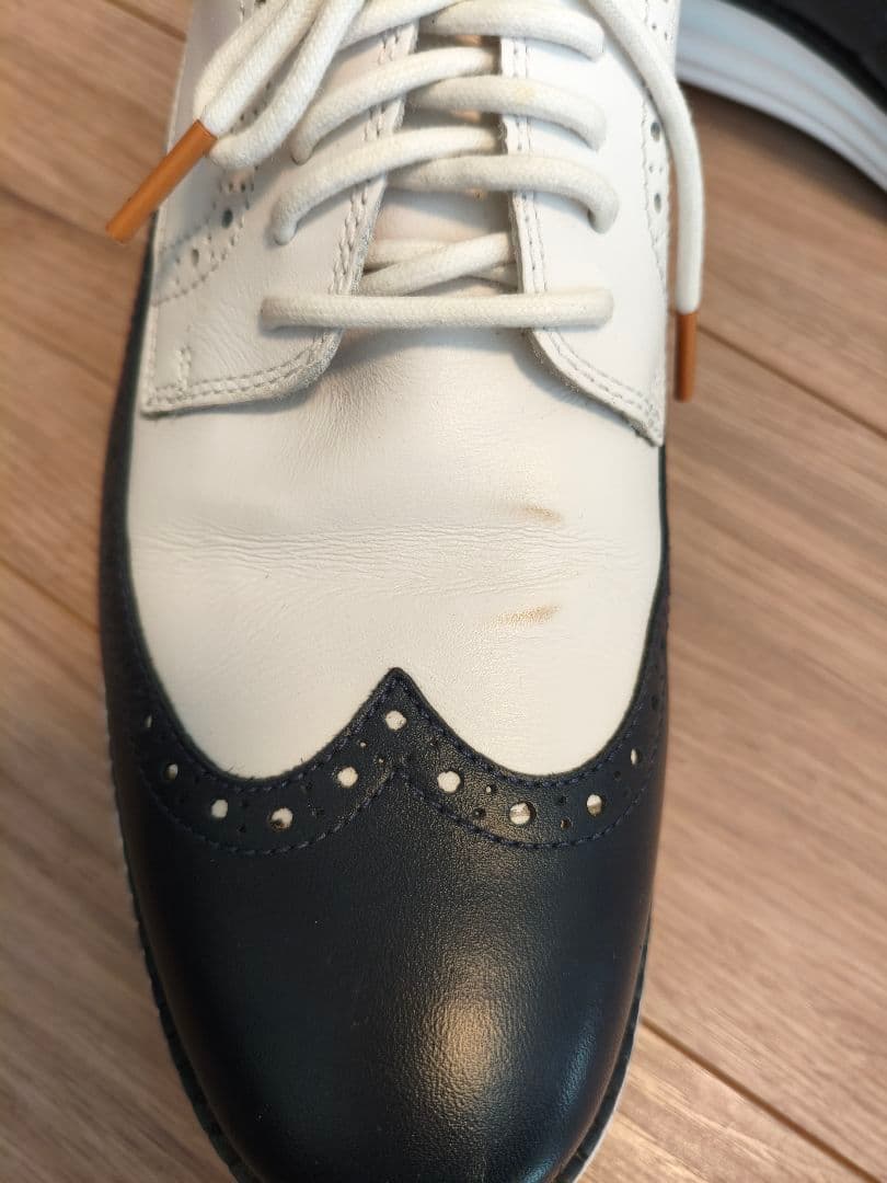 COLE HAAN ゴルフシューズ ホワイト/ネイビー