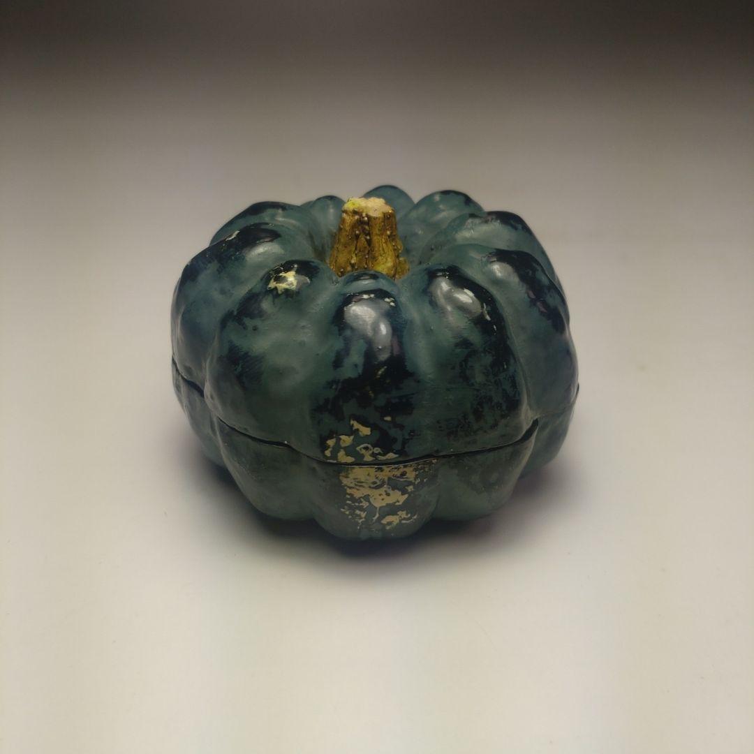 イ94 香合『南瓜　かぼちゃ　香合』『作家物　共箱』漆塗　茶道具