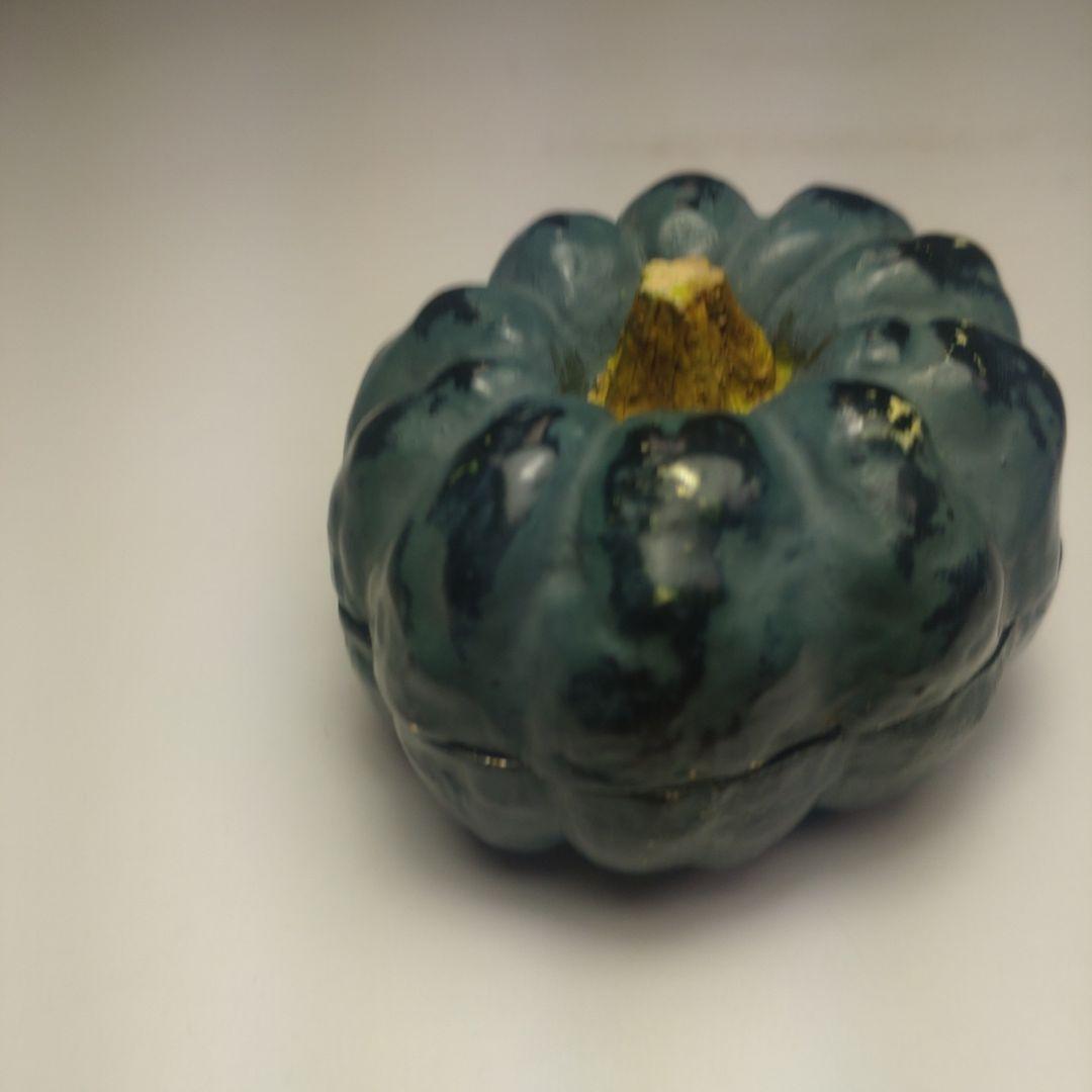 イ94 香合『南瓜　かぼちゃ　香合』『作家物　共箱』漆塗　茶道具