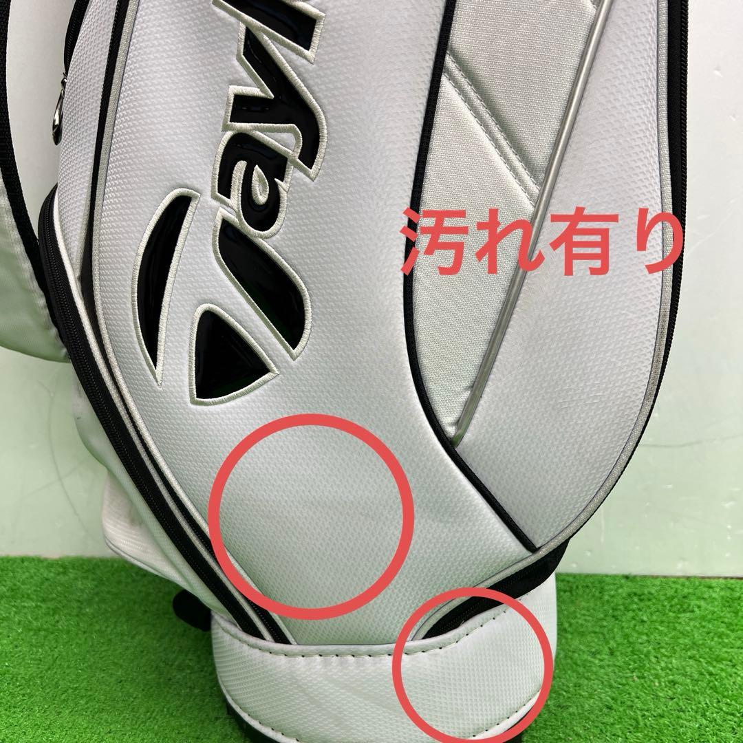 テーラーメイド　TaylorMade　キャディバッグ　ゴルフバック　8インチ　白