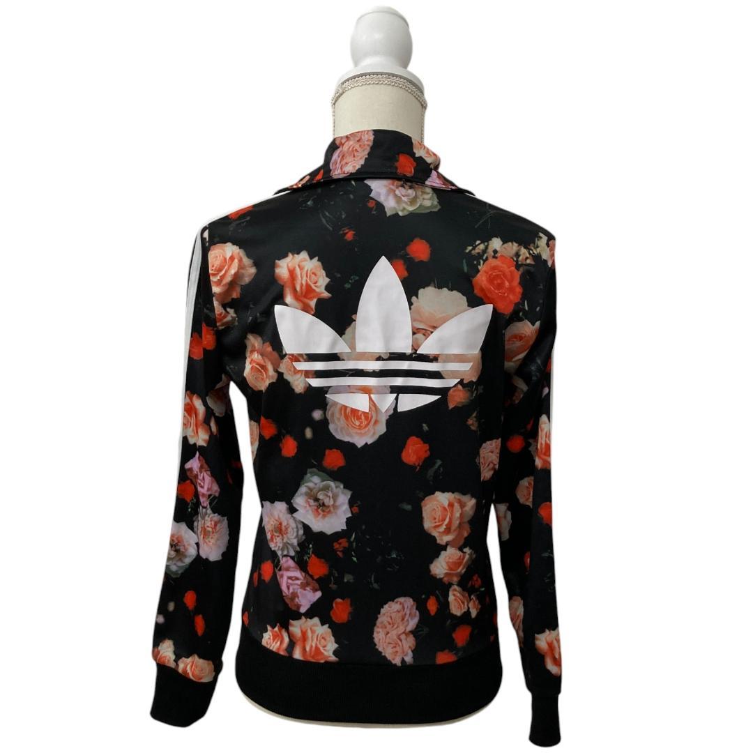 adidas アディダス 黒 長袖 ジャージ S