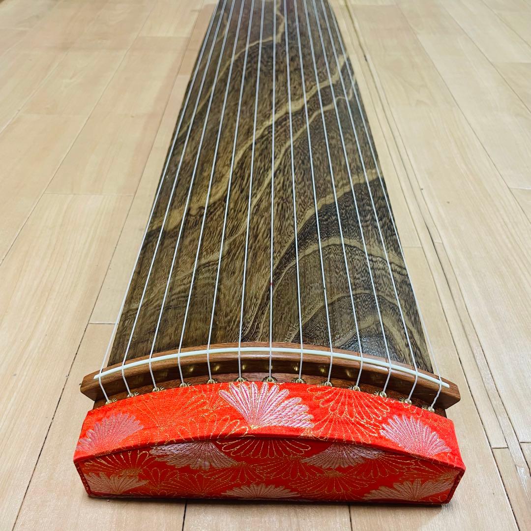 琴　文化箏 短琴　和楽器 弦楽器　明鏡