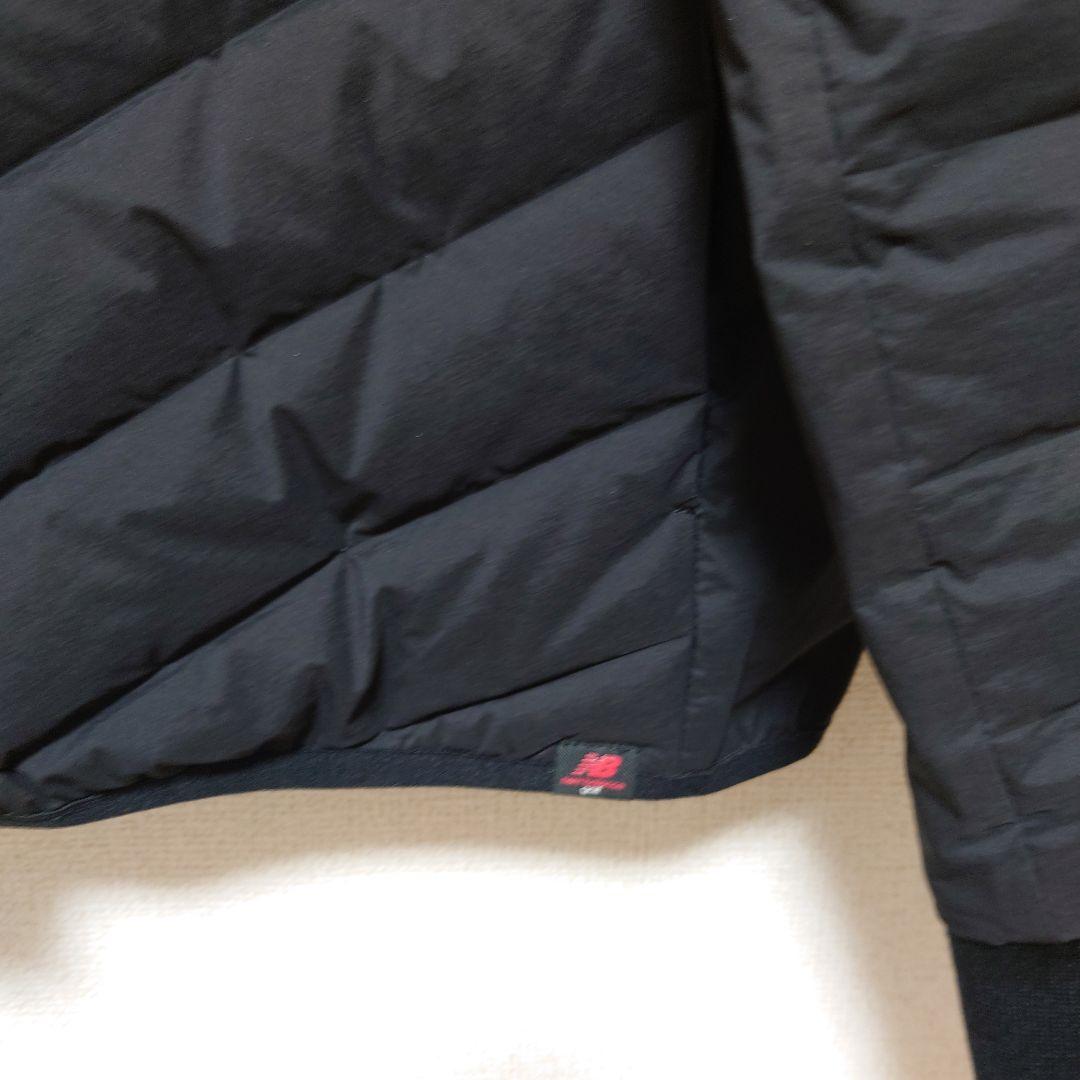 new balance ゴルフ　フード付きダウンジャケット ブラック