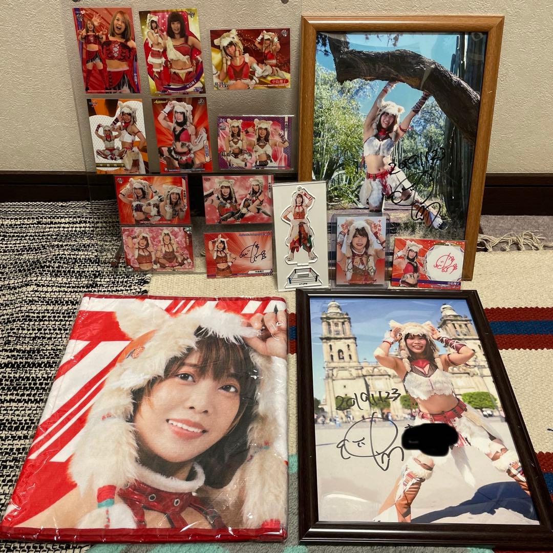 東京女子プロレス　中島翔子　限定ポートレート　タオル　アクスタ　トレカ　セット