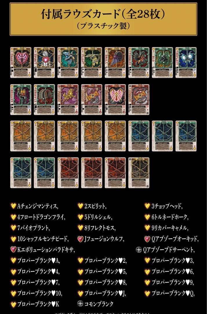 CSMカリスラウザー（仮面ライダーカリスの大人向け変身ベルト）　仮面ライダー剣