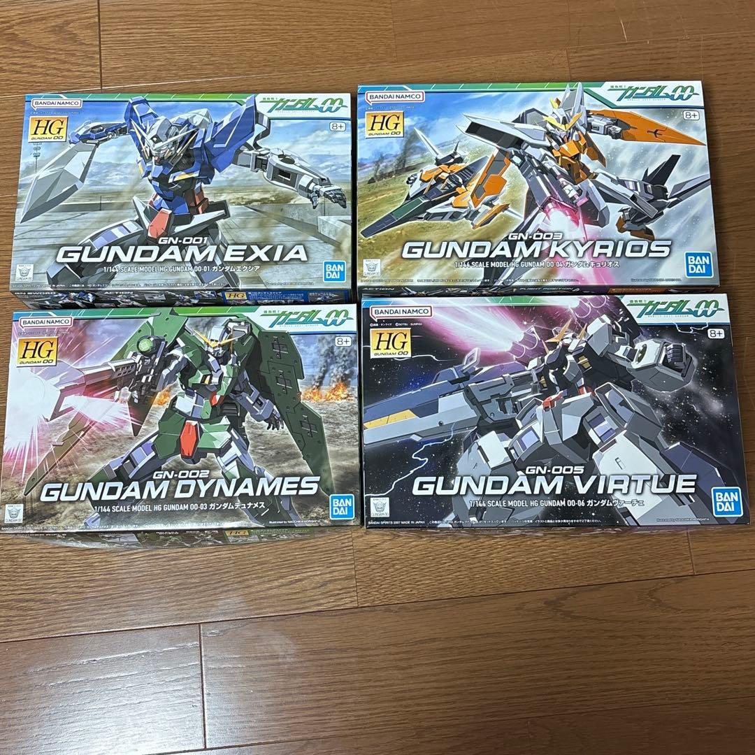 ガンダム キュリオス ヴァーチェ エクシア デュナメス 4点セット プラモデル