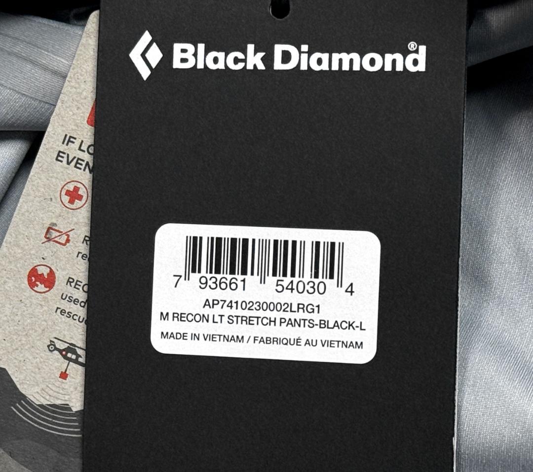 新品 ブラックダイヤモンド リーコン LT ストレッチスノーパンツ US:L