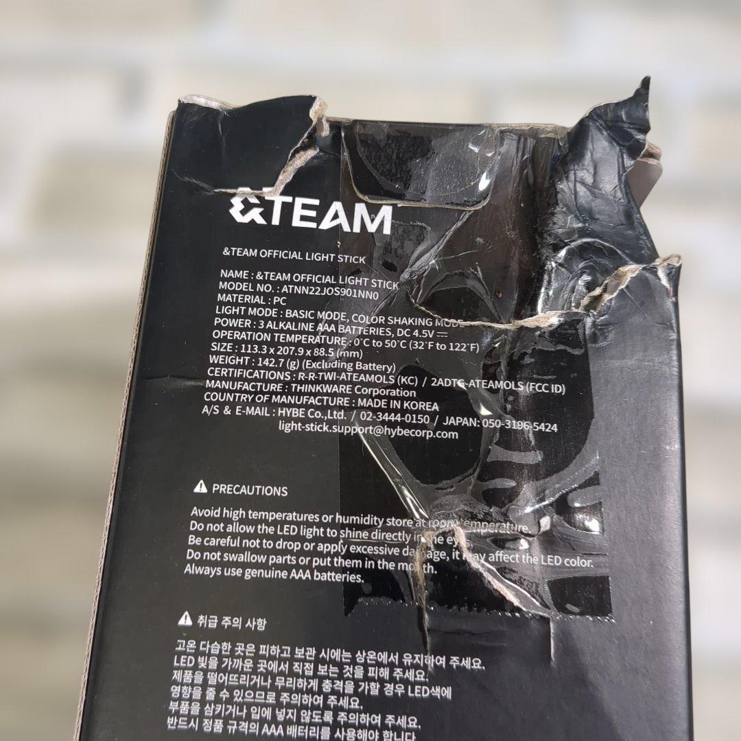 アイドル &TEAM OFFICIAL LIGHT STICK