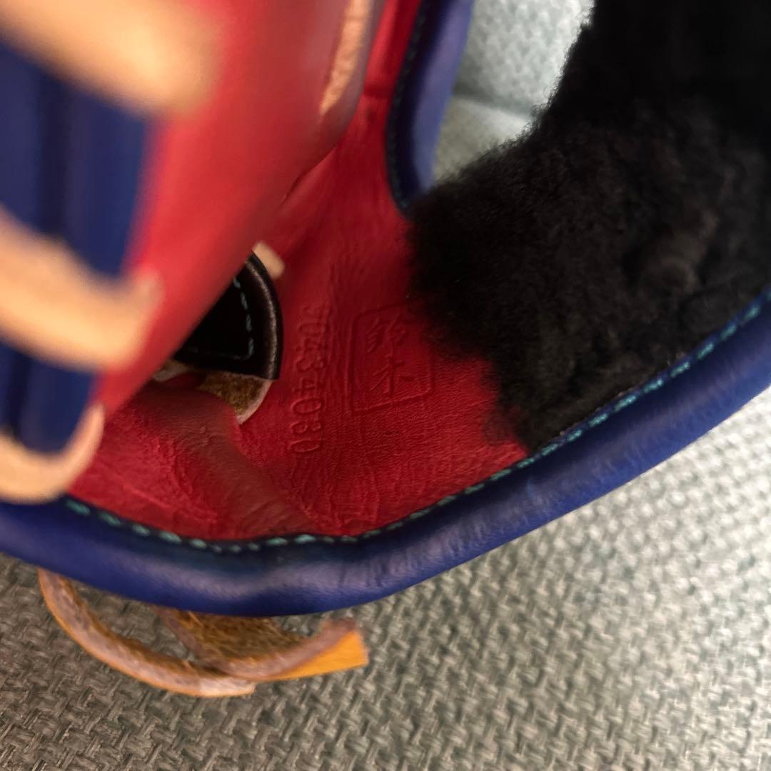 ZETT 軟式グローブ源田モデル　内野手用　オーダー　鈴木印入り　袋付き