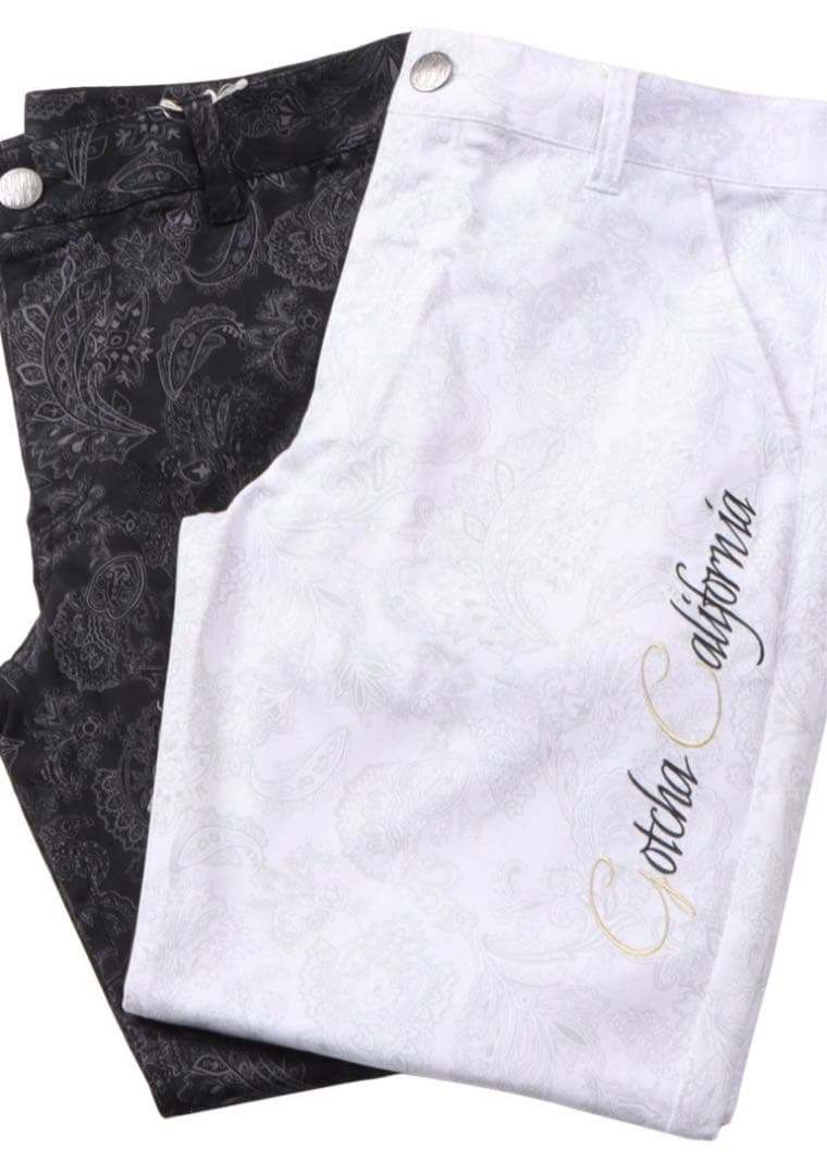 新品GOTCHAGOLFペイズリーロングパンツM