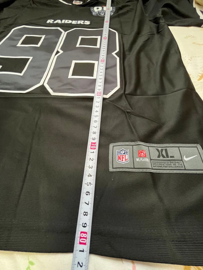RAIDERS CROSBY 98番 ブラック ウニフォーム XL