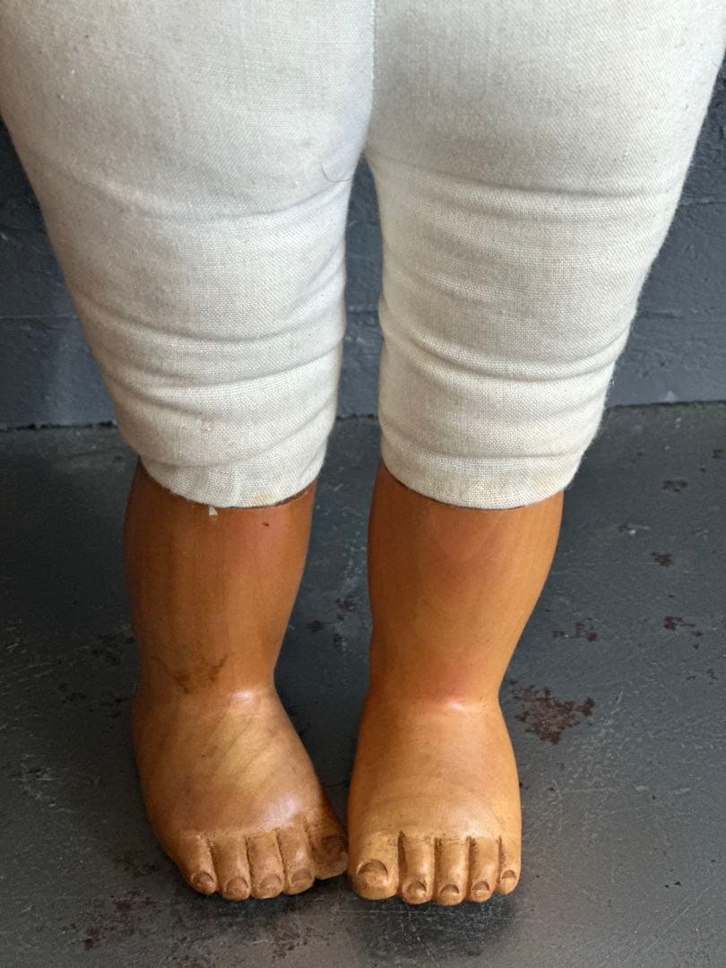 瞬間的お値下げ❣️アンティーク 木製人形 青い目