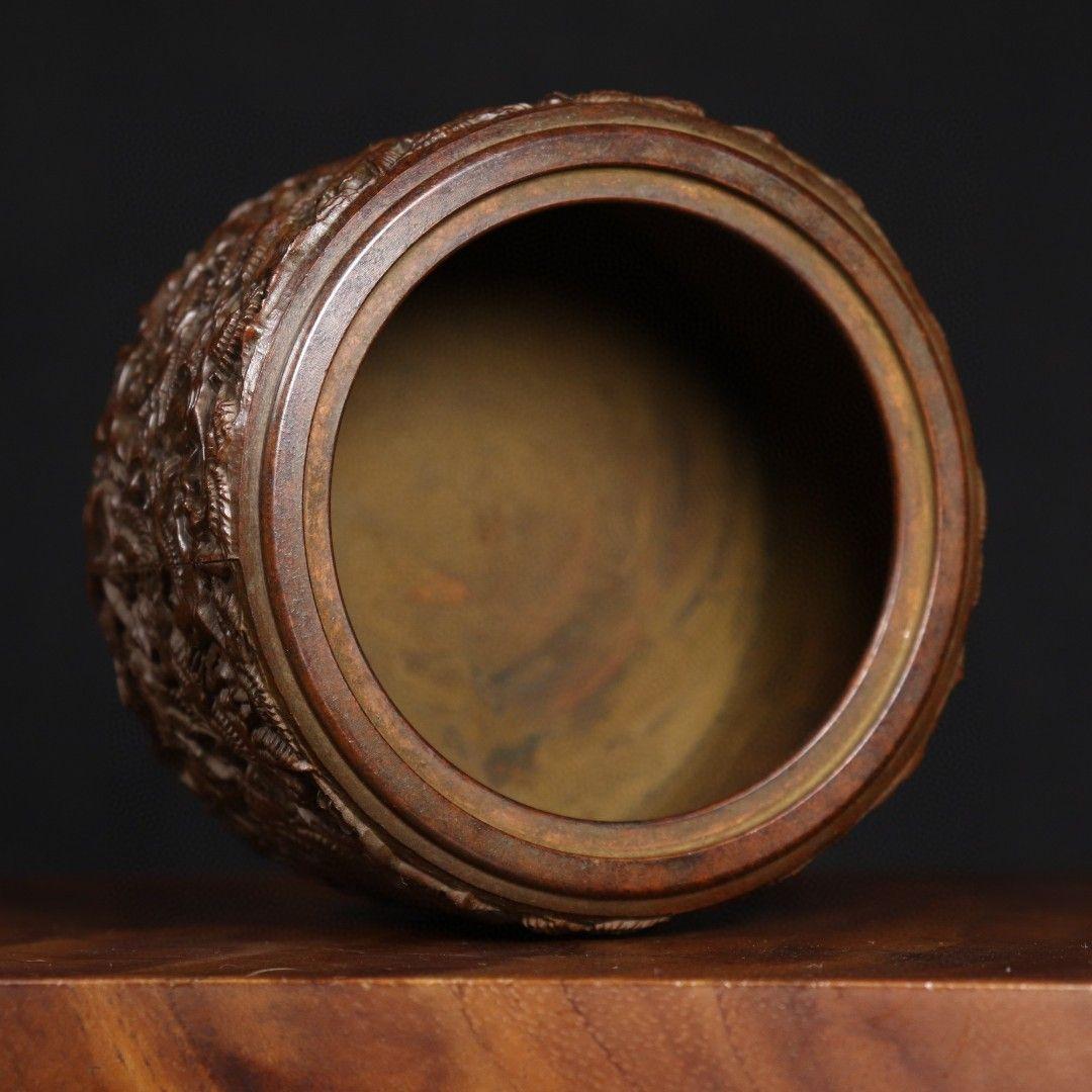 銅 細工 千鶴香炉 香塔 香道具 香薫炉工芸品 美術品 置物