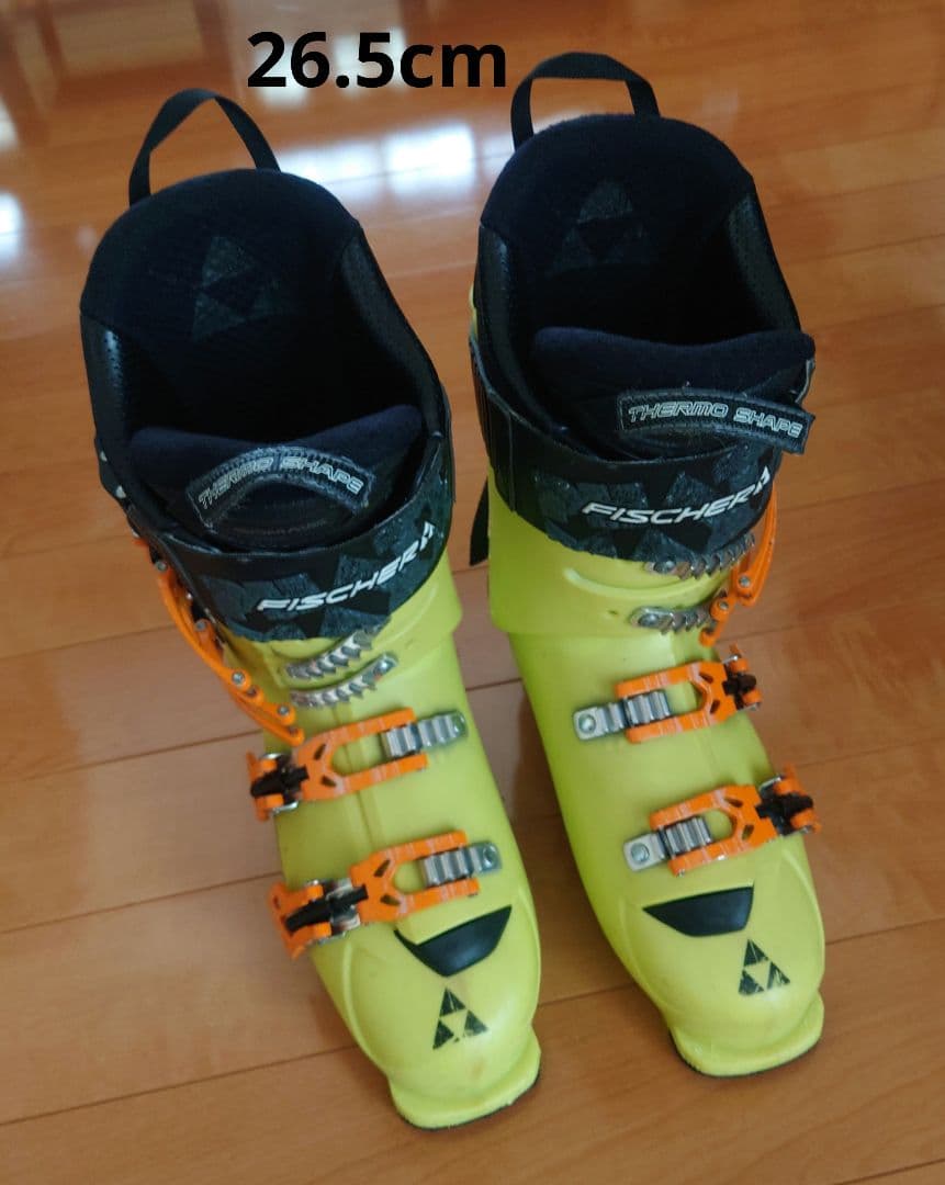 Fischer スキーブーツ 26.5cm イエロー