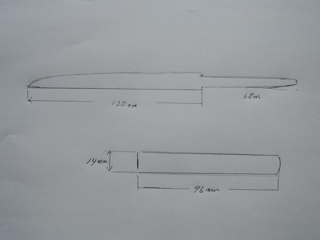 獅子小柄小刀★赤銅魚々子★時代武具