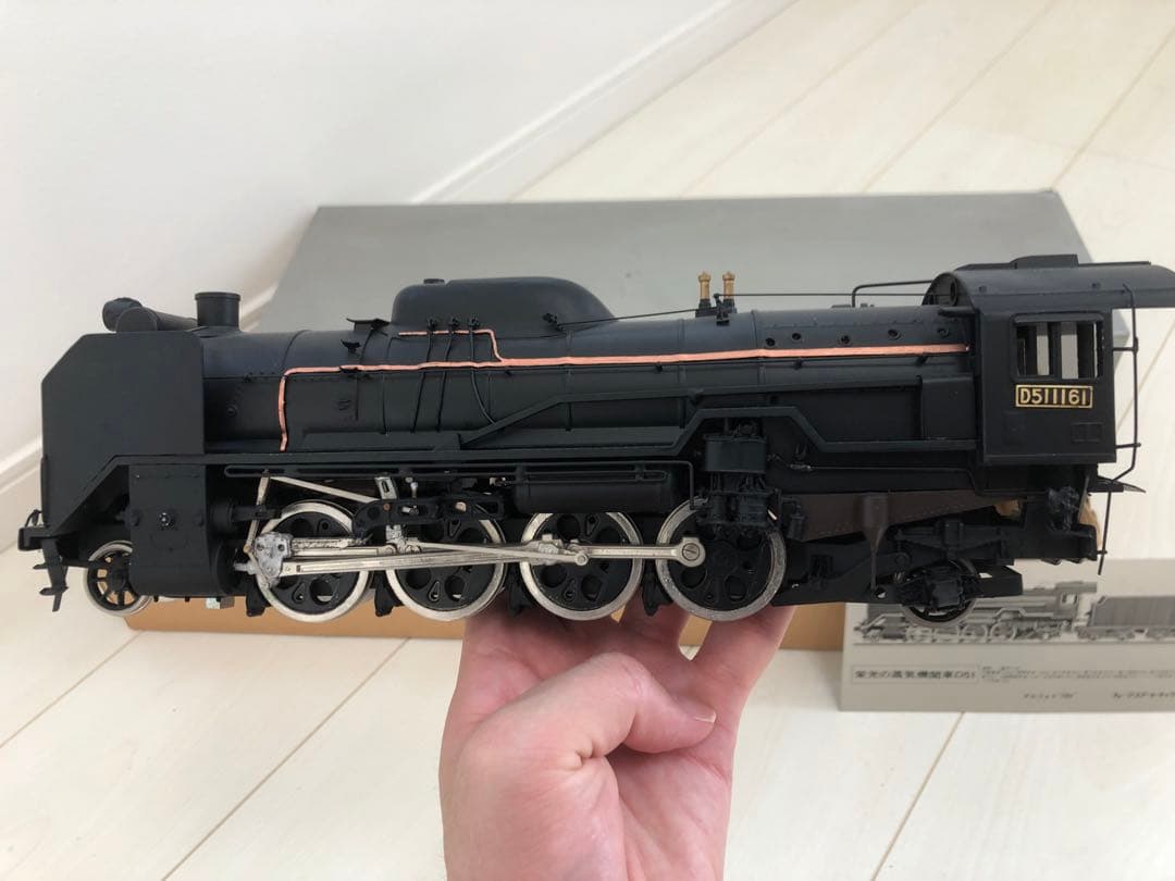 値下げしました！【箱付き】三井金属工芸 国鉄D51 蒸気機関車模型 鉄道模型