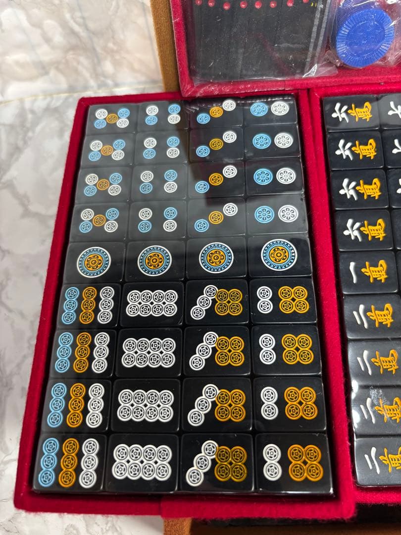 新品未開封！ 藝夢堂 麻雀牌 ブラック牌　キングバード製ケース
