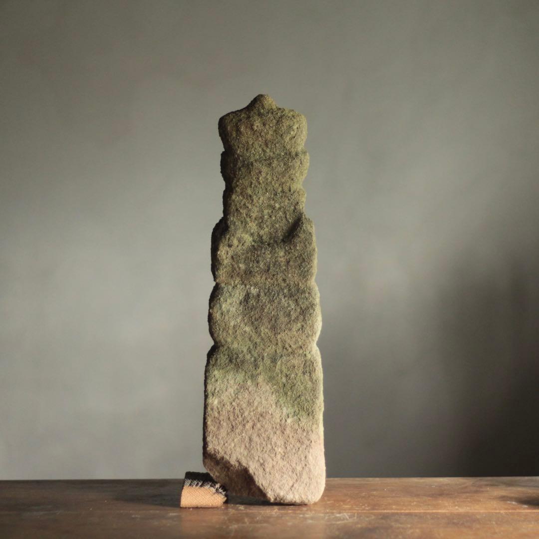 古い 一石五輪塔 古美術 仏教美術 古道具 アンティーク No.2 オブジェ