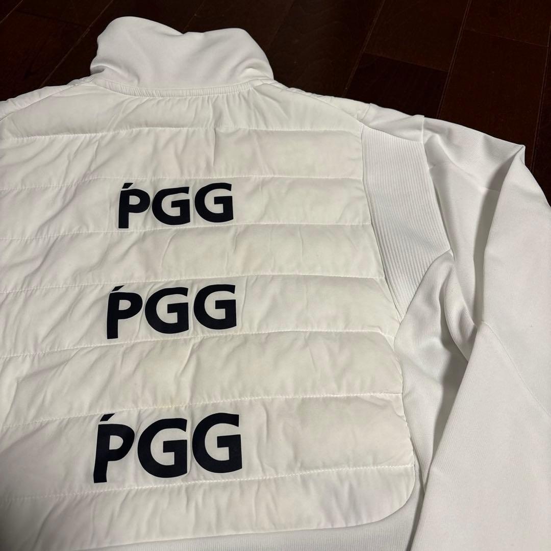 PGGアモッサ×N yメカニカルストレッチタフタホワイトジャケットサイズ5